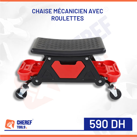 Chaise mécanicien avec roulettes