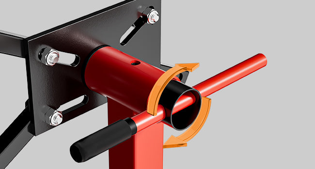 Support moteur rotatif à 4 roues 570kg