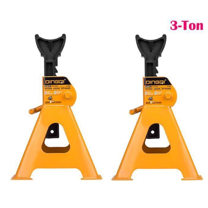 Paire de Chandelles à crémaillère Jack Stand 3 Tonnes DINGQI